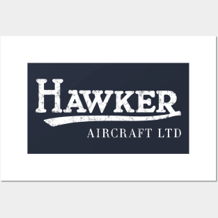 Hawker Aircraft Vintage Logo Posters and Art